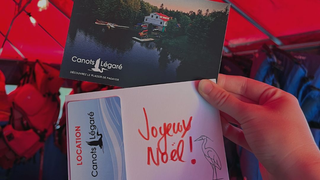 Carte-cadeau souhaitant Joyeux Noël