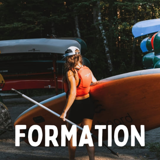 Cours de planche à pagaie chez Canots Légaré